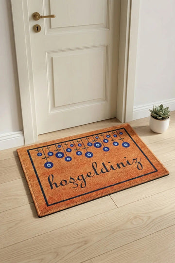 Baskılı Kapı Önü Paspas 40x60 cm-Kaymaz Tabanlı