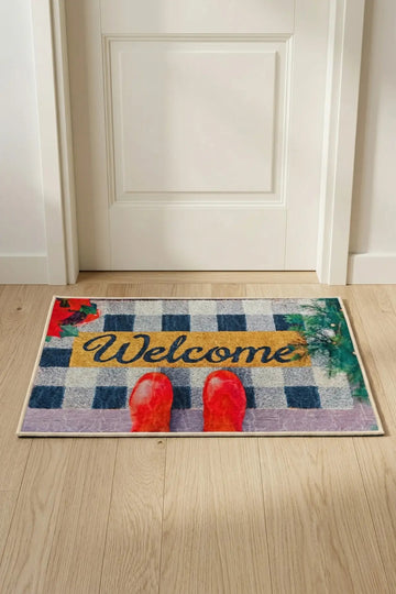 Baskılı Kapı Önü Paspas 40x60 cm-Kaymaz Tabanlı